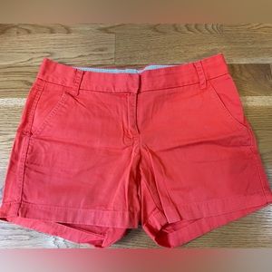 J. Crew Classic Chino Short Size 6 Orange GUC